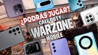 TELÉFONOS que SÍ PODRÁN correr WARZONE MOBILE [upl. by Nosahc]