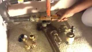 How to removereplace a steam Radiator valve [upl. by Eleynad572]