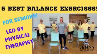 5 BEST BALANCE EXERCISES for Seniors [upl. by Annunciata405]