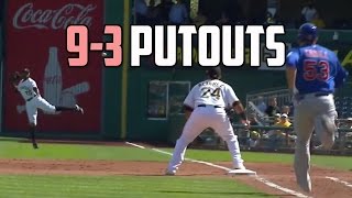 MLB  The Rare 93 Putout Insane Compilation [upl. by Rosel641]