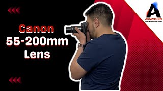 Canon EFM 55200mm Lens  Unboxing amp Test [upl. by Bara]