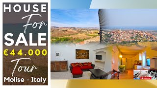 House located in the historic center in Montenero di Bisaccia near the sea for sale in Italy  Tour [upl. by Aicillyhp]