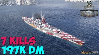 World of WarShips  Francesco Caracciolo  7 KILLS  197K Damage  Replay Gameplay 1080p 60 fps [upl. by Ettie174]