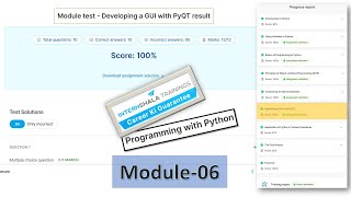 Programming with Python Module 6 Developing a GUI with PyQT Solutions [upl. by Wu]