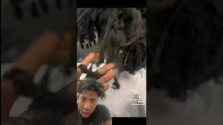 Freeform dreads transformationyoutubeshorts shortvideo reaction freeformdreads freeformlocs [upl. by Allebara]