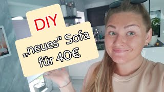 DIY  Sofa selber neu beziehen new sofa cover by yourself [upl. by Ivory494]