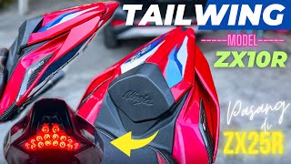 RACUN ZX25R PASANG WINGTAIL REAR BODY ALA ZX10R‼️ TAMPIL LEBIH PADAT🔥 zx25r wingside wingtail [upl. by Washington]