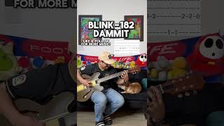 Blink 182 dammit guitar tutorial with tabs [upl. by Teik]