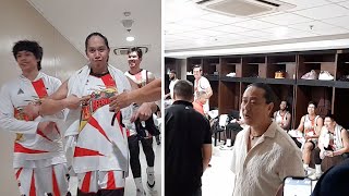 SMB dugout celebration after sweeping Ginebra in 2024 PBA Commissioners Cup semis [upl. by Humfried]