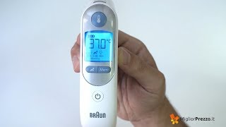 Termometro digitale a infrarossi Braun IRT6520 ThermoScan  Video recensione di Convenienzacom [upl. by Leontine]