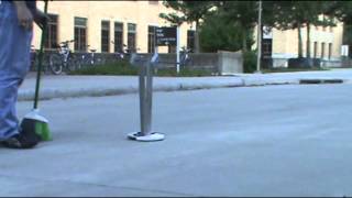 Bipedal Walking with a Compass Gait Robot [upl. by Anihsat733]