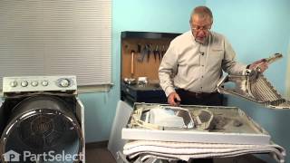 Dryer Repair  Replacing the Front Air Duct Assembly GE Part  WE14M92 [upl. by Einhapets]