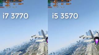 i5 3570 vs i7 3770 gta v  gtx 1050 ti [upl. by Neumann]