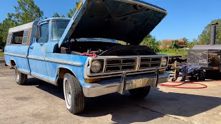 FIRST START in Years 1972 FORD F100  Junkyard Rescue [upl. by Jereld]