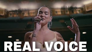 Dua Lipa Real Voice No Autotune [upl. by Noella]