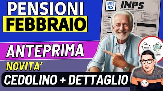 INPS⚠️ PENSIONI FEBBRAIO 2024 ➡ANTEPRIMA CEDOLINO 5 NOVITà RIFORMA IRPEF AUMENTI ARRETRATI CONGUAGLI [upl. by Nylarahs82]