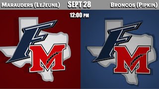 FMYFA  Marauders LeJeune vs Broncos Pipkin  Sep 28  12pm [upl. by Anyad253]