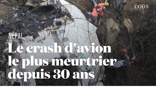 Crash davion au Népal  aucun espoir de retrouver des survivants [upl. by Heins]