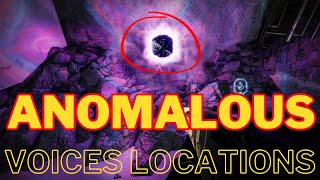 All 8 Anomalous Voices locations in Destiny 2 [upl. by Ingra]