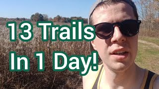 I Ran ALL 13 Fall Hiking Spree Trails In 1 Day [upl. by Jobe]