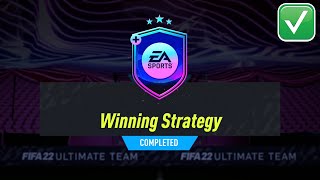 WINNING STRATEGY SBC SOLUTION  FIFA 22 WINNING STRATEGY SBC COMPLETED [upl. by Lerrud27]