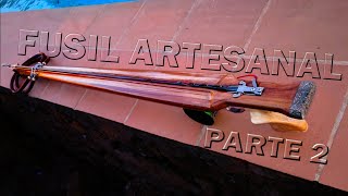 Fabricación FUSIL para PESCA SUBMARINA doble GOMA construido por mi totalmente ARTESANAL Parte 2 [upl. by Siron]