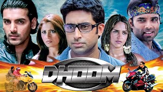 Dhoom Full Movie  Abhishek Bachchan John Abraham Uday Chopra Esha Deol Rimi Sen Facts amp Review [upl. by Ivett]