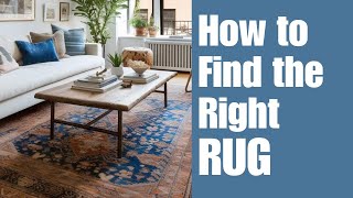 How to Choose a Rug For Your Home [upl. by Dnesnwot]