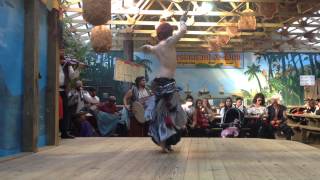 Drake von Trapp Male Belly Dancer  Improvisation at Texas Renaissance Festival 2013 [upl. by Eilojne]