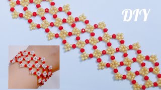 Beautiful beads bracelet tutorial❣️beadedbracelet [upl. by Annol]