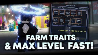 AUT FASTEST Levelling Guide Farm Traits Max Level [upl. by Melodie]