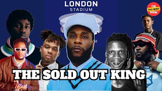 Burna Boy sold out 80000 concert capacity London Stadium in the UK twice in a row [upl. by Alahsal]