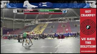 3787 Cadet 182 Mat 5 Dawson Kellogg Northwest Reno Wrestling Club vs Steven Speaker young guns ioeaq [upl. by Ennyroc]