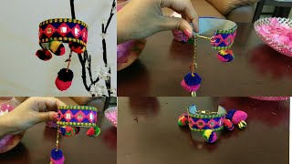 Pom pom bracelet [upl. by Rawdin]