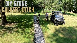 AESTHETICALLY PLEASING DIY CULVERT DITCH [upl. by Brathwaite]