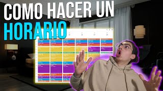 Como Hacer un HORARIO Google Calendar [upl. by Azitram]