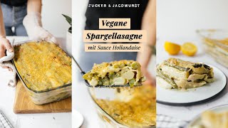 Vegane Spargellasagne mit Sauce Hollandaise shorts [upl. by Thurman839]