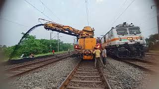 Ballast Cleaning machine Indian Railways [upl. by Aisayt]