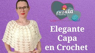 Elegante Capa tejida a crochet [upl. by Peedsaj520]