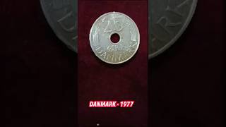 47 Yrs Old Classic Marvelous Design 25 Ore Coin of 1977 Of Danmark Coin Currency Vintage Trend [upl. by Jago]