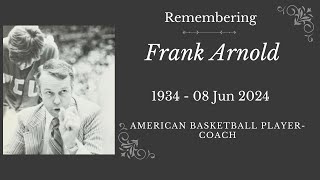 Frank Arnold  Dies At 89 Former BYU Basketball Head Coach [upl. by Ennayhc]