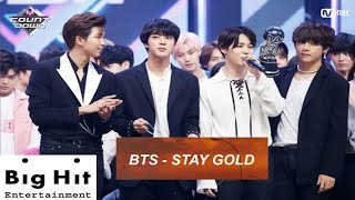 BTS 방탄소년단 Stay Gold COMEBACK STAGE LIVE [upl. by Holmes]