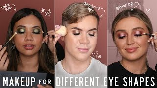 MAKEUP FOR DIFFERENT EYE SHAPES  Samantha Ravndahl [upl. by Nilhsa]