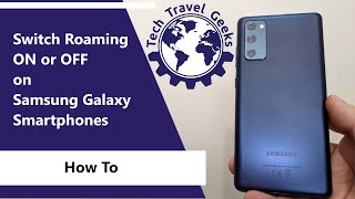 How To Switch Data Roaming ON or OFF on Samsung Galaxy Smartphones [upl. by Chantalle]