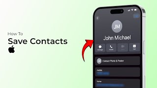 How to Save Contacts in iPhoneiOS 18 [upl. by Wiltshire]