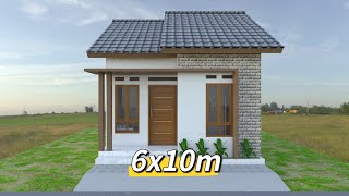 DESAIN RUMAH MINIMALIS 6X10 METER [upl. by Elnore]