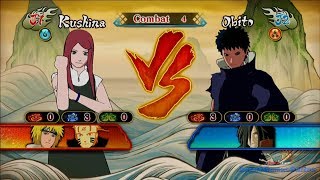 Kushina vs Obito Gameplay Naruto Shippuden Ultimate Ninja Storm Revolution [upl. by Nestor]