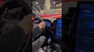 Ford lightning indoor test drive Charlotte Auto Show charlotteautoshow2024 [upl. by Asyar]