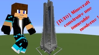 TUTO Minecraft  construire un immeuble moderne [upl. by Anertak659]