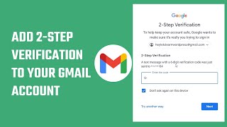 How to add 2step verification in Gmail  Twofactor authentication  2022 [upl. by Anthiathia]